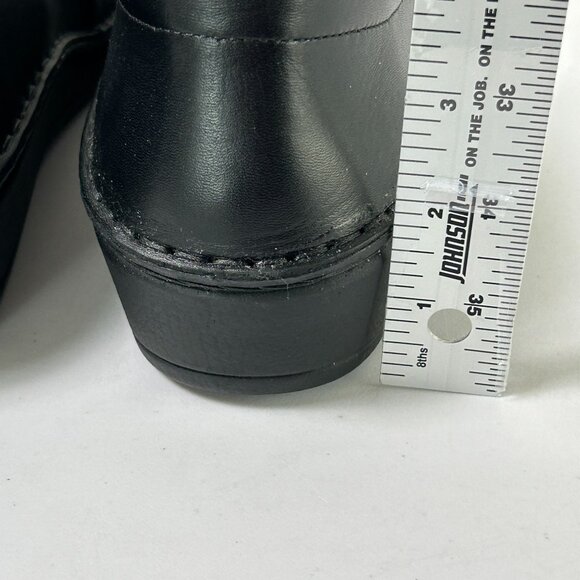 Finn Comfort Clogs Womens 9 D Mens 7 EU 40 D Black Leather Slip On Shoes Germany - Picture 8 of 12